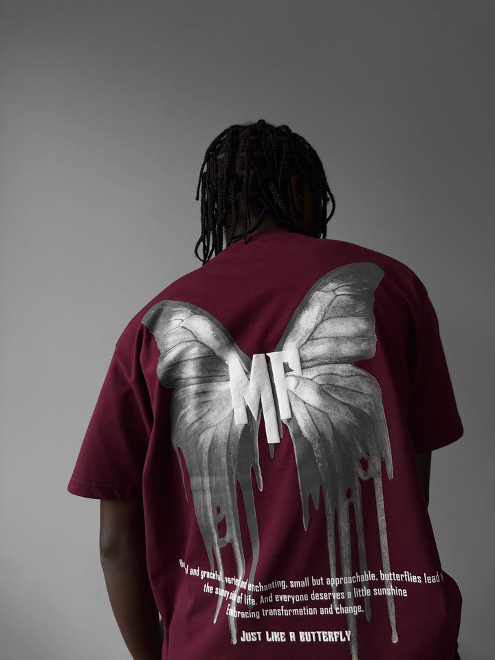 Oversize 'Like a Butterfly' T-Shirt - Port Royale