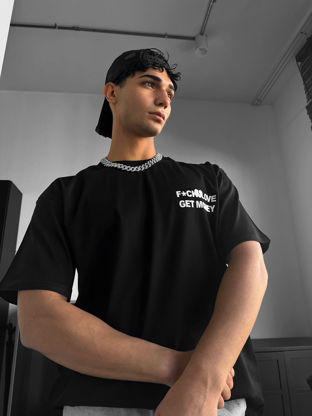 Oversize Get Money T-shirt - Black
