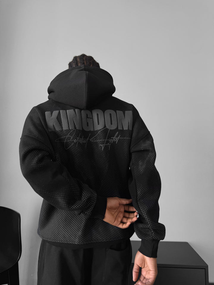 Oversize Kingdom Hoodie - Black and Anthracite
