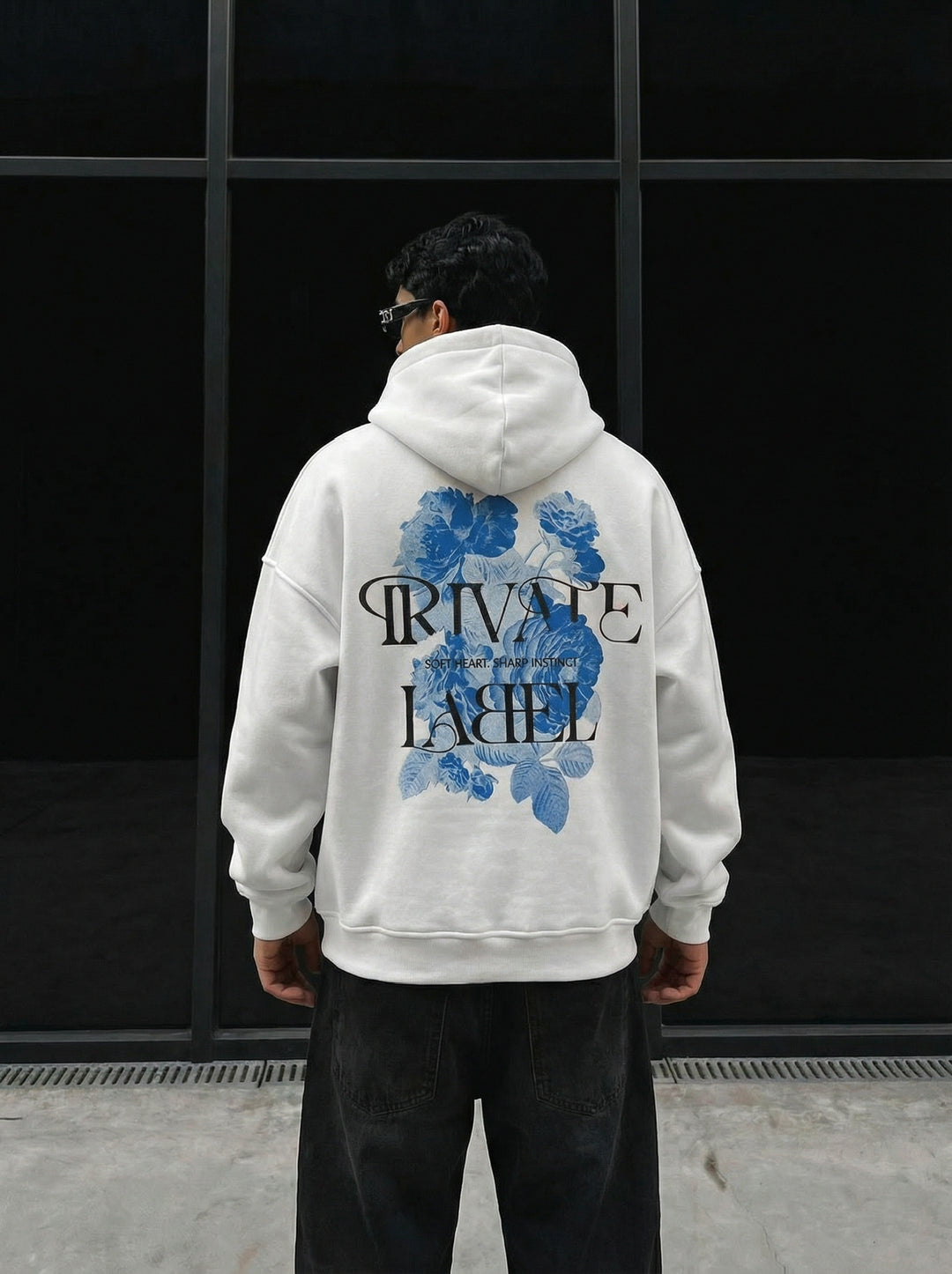 Oversize Private Label Hoodie - Ecru