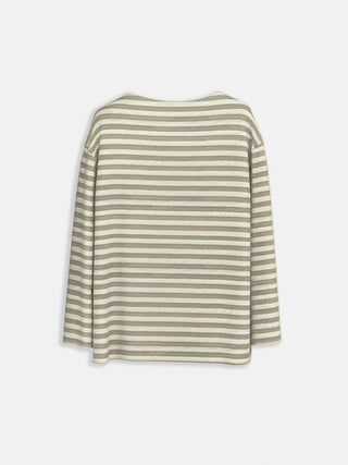 Regular Fit Thin Striped Sweater - Beige