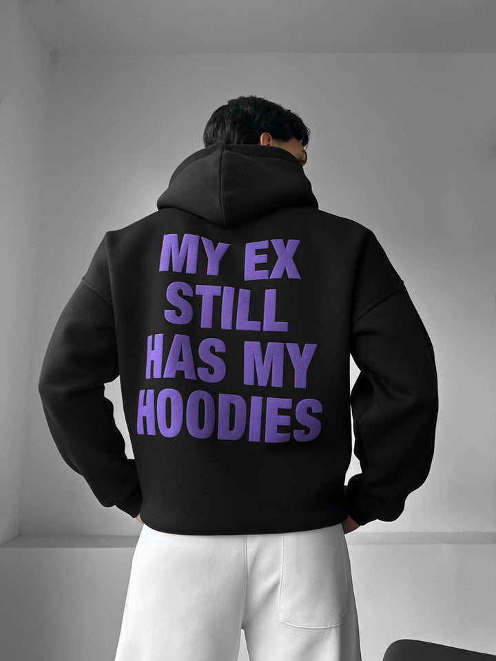 Oversize EX Part II Hoodie - Black and Purple