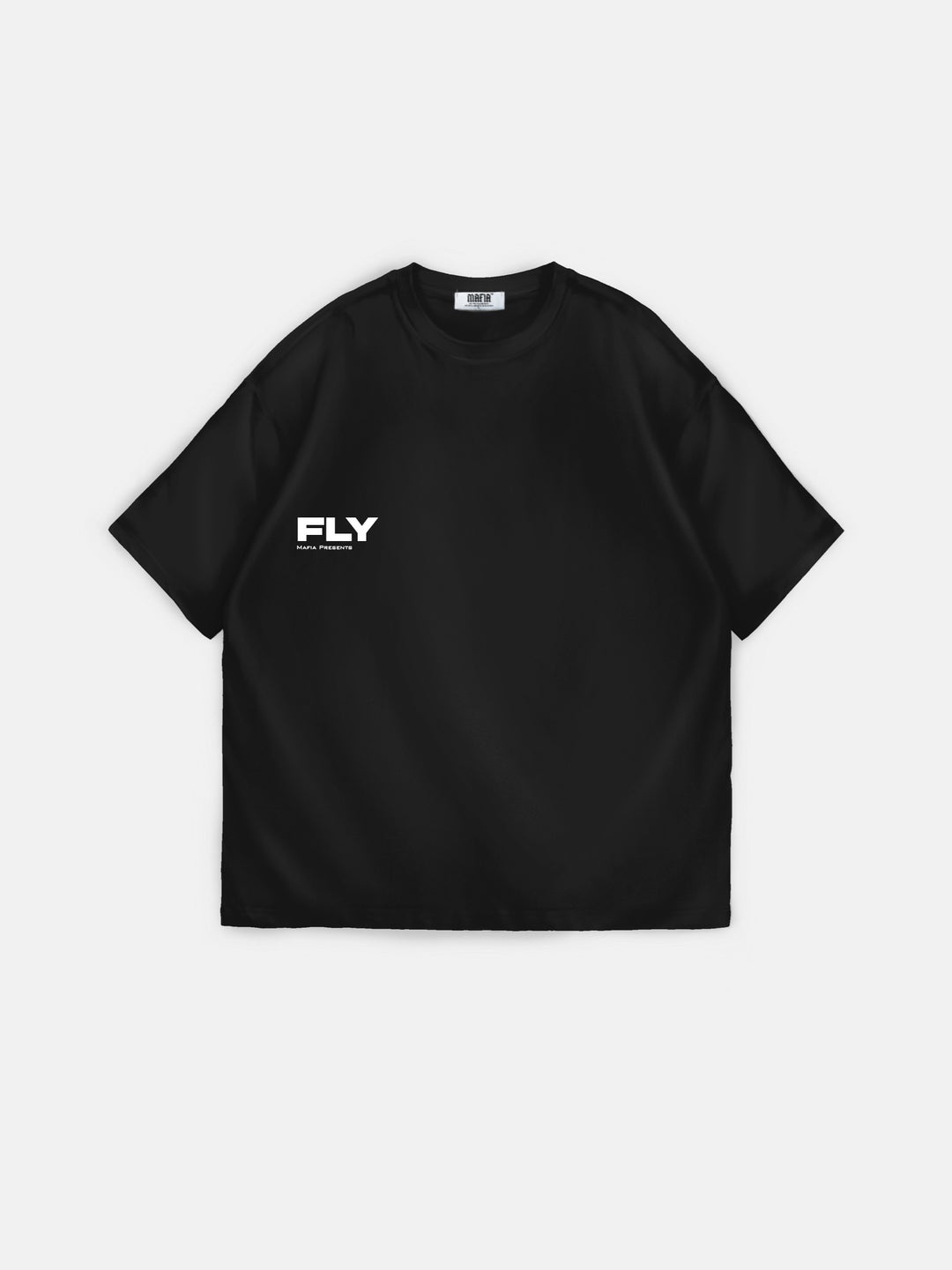 Oversize 'Fly' T-shirt - Black and White