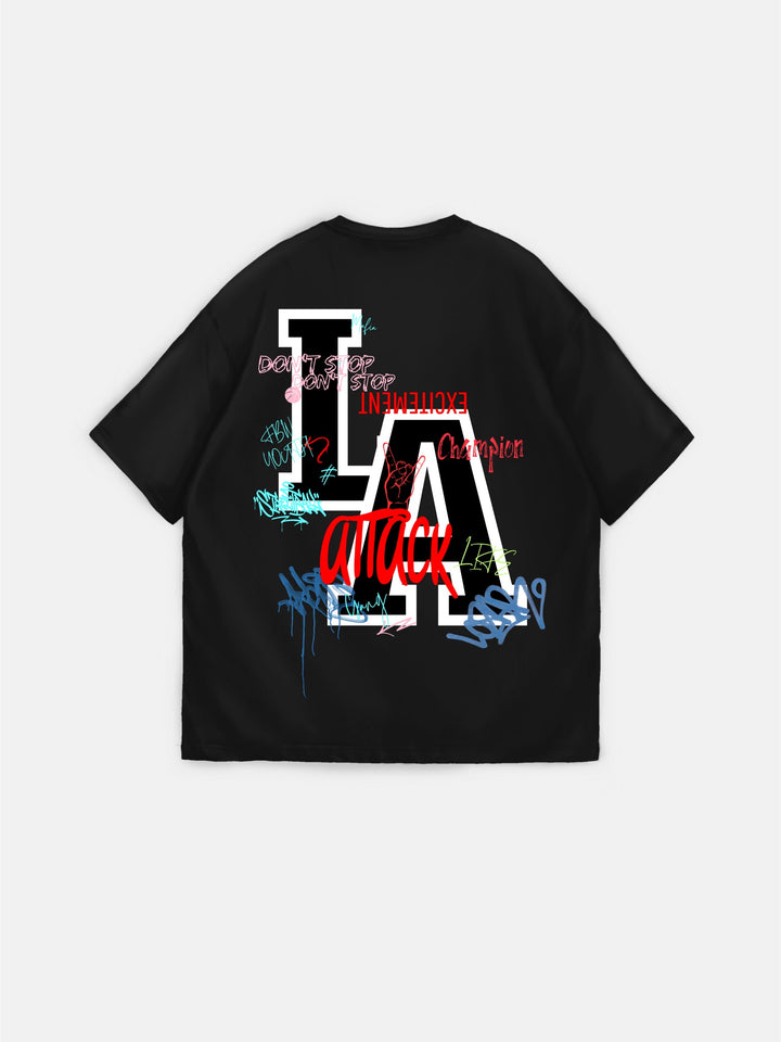 Oversize L.A T-shirt - Black