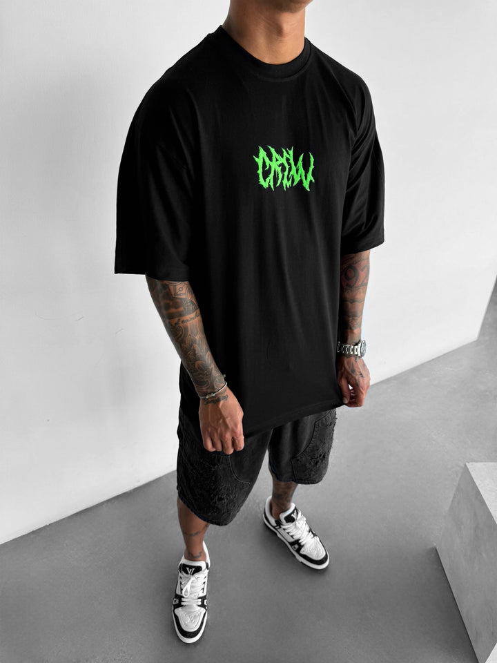 Oversize Crew T-Shirt - Black