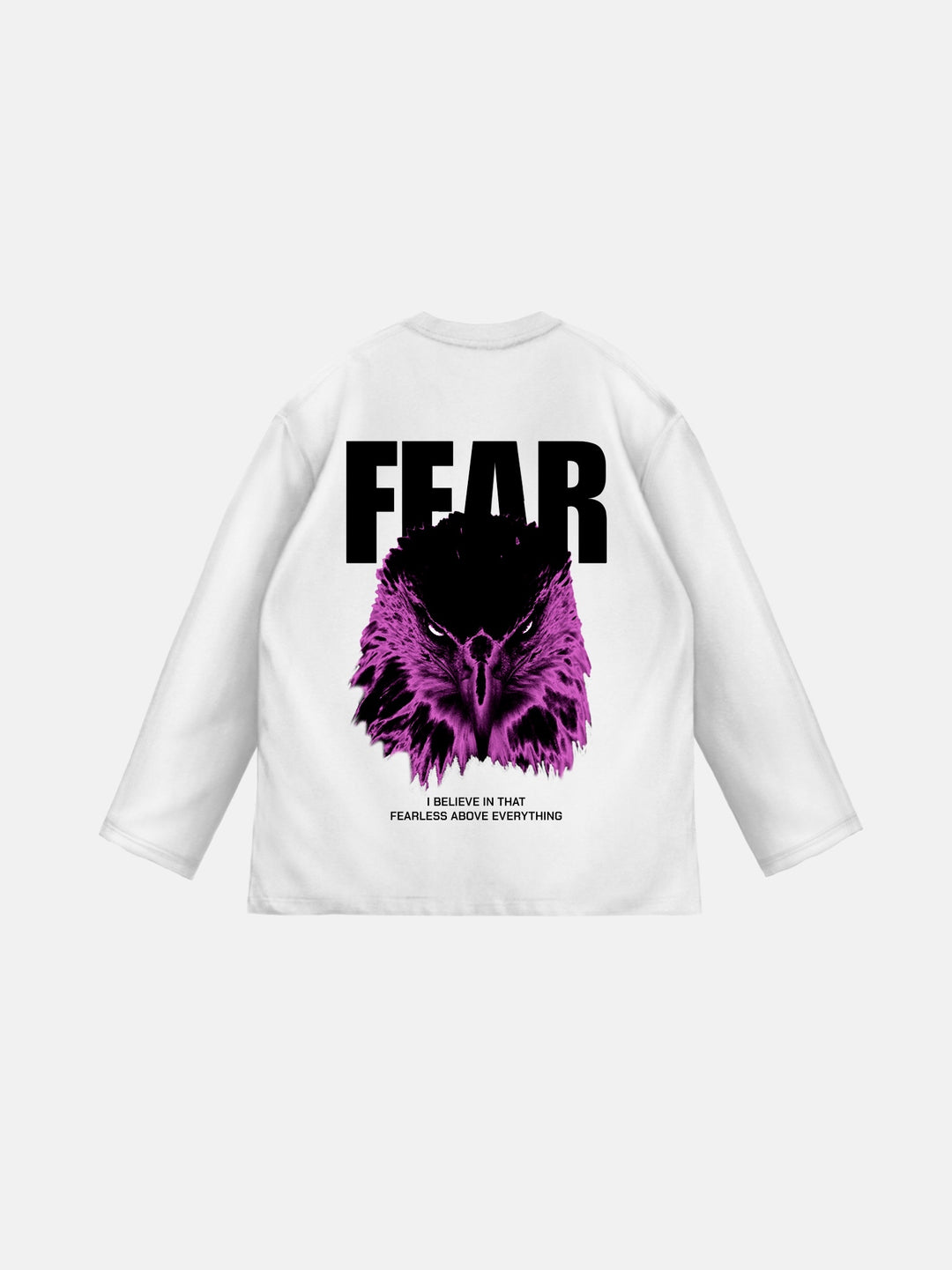 Oversize Fear Sweater - White