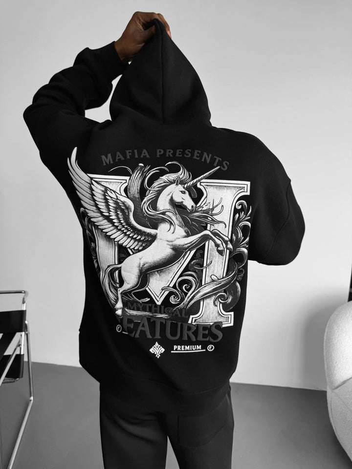 Oversize Creatures Hoodie - Black