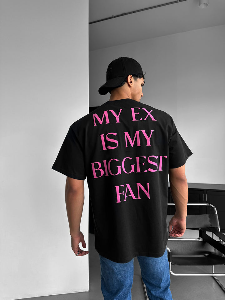 Oversize "EX" T-Shirt - Black and Lila