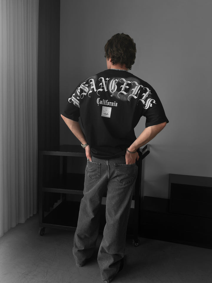Oversize Los Angeles T-shirt - Black