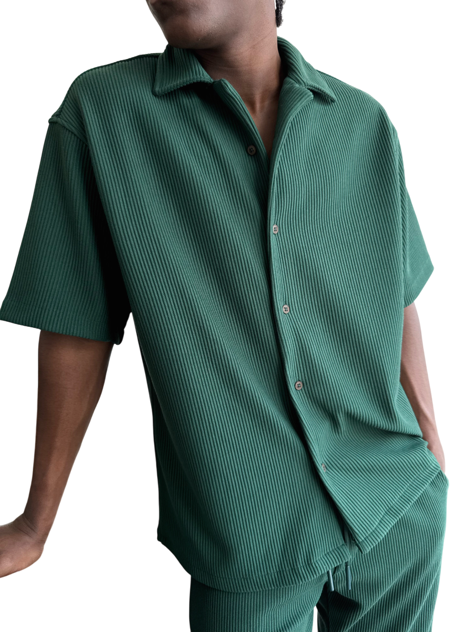Oversize Cord Shirt - Green