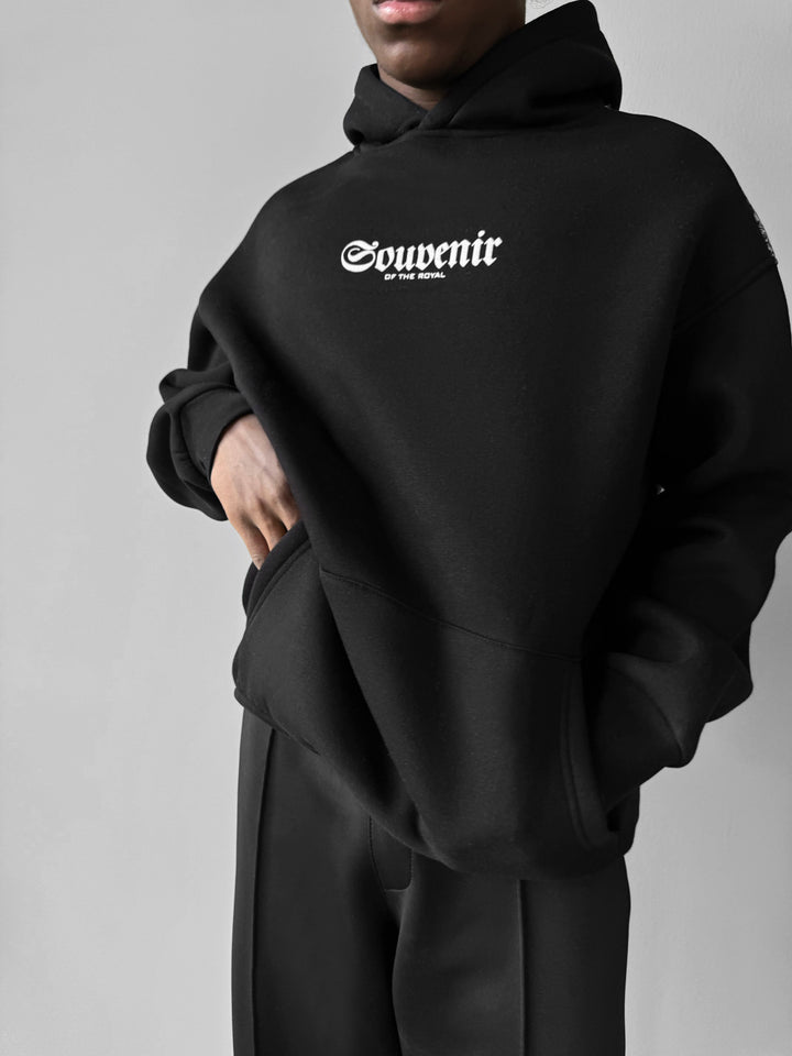 Oversize Souvenir Hoodie - Black