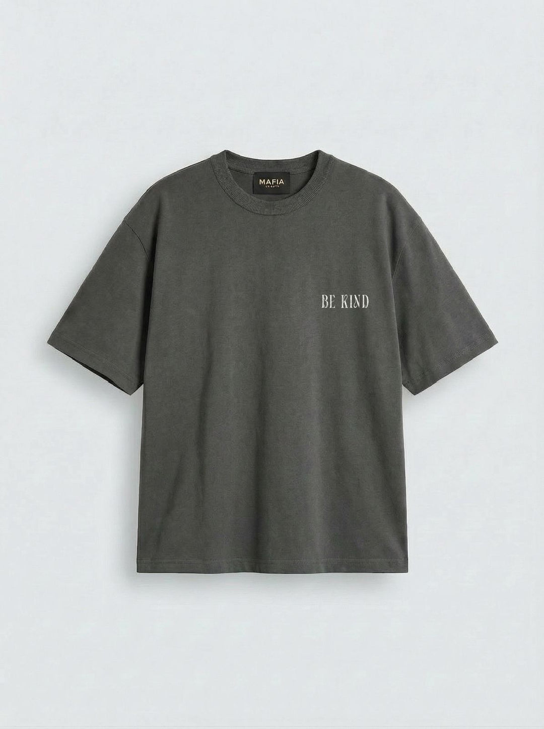 Oversize Be Kind T-shirt - Anthracite