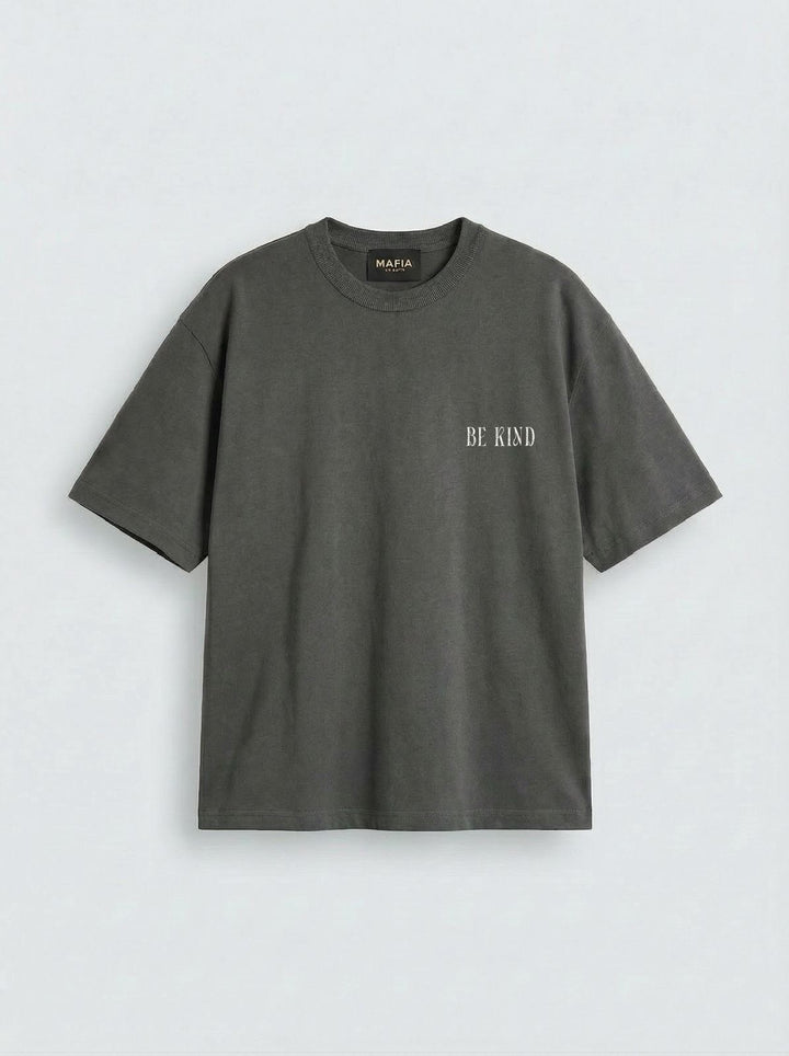Oversize Be Kind T-shirt - Anthracite
