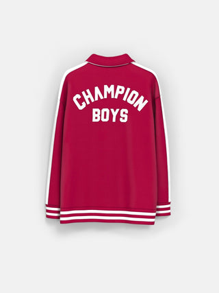 Champion Zipper Sweater - Red