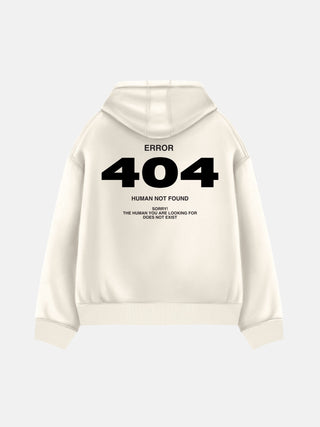 Oversize 404 Hoodie - Bone