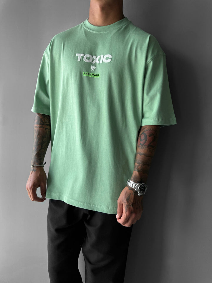 Oversize Toxic T-shirt - Moss