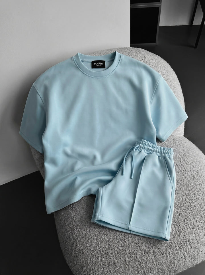 Regular Fit Diver T-shirt - Babyblue