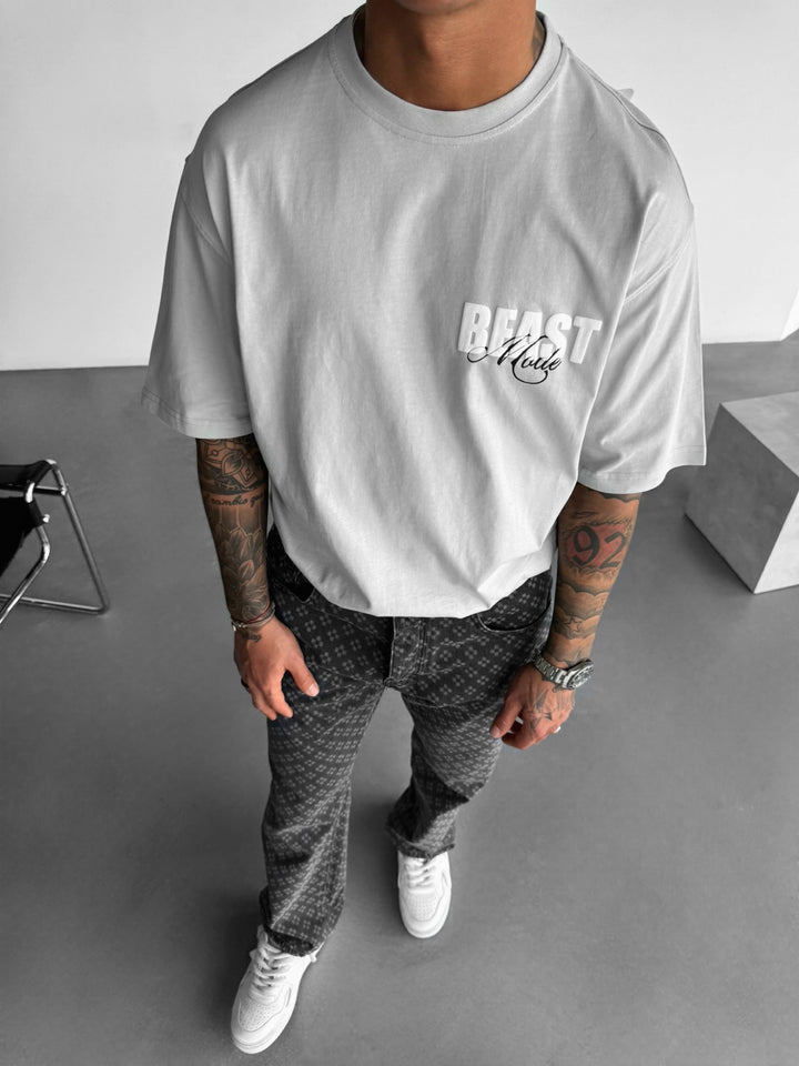 Oversize Beast T-shirt - Grey