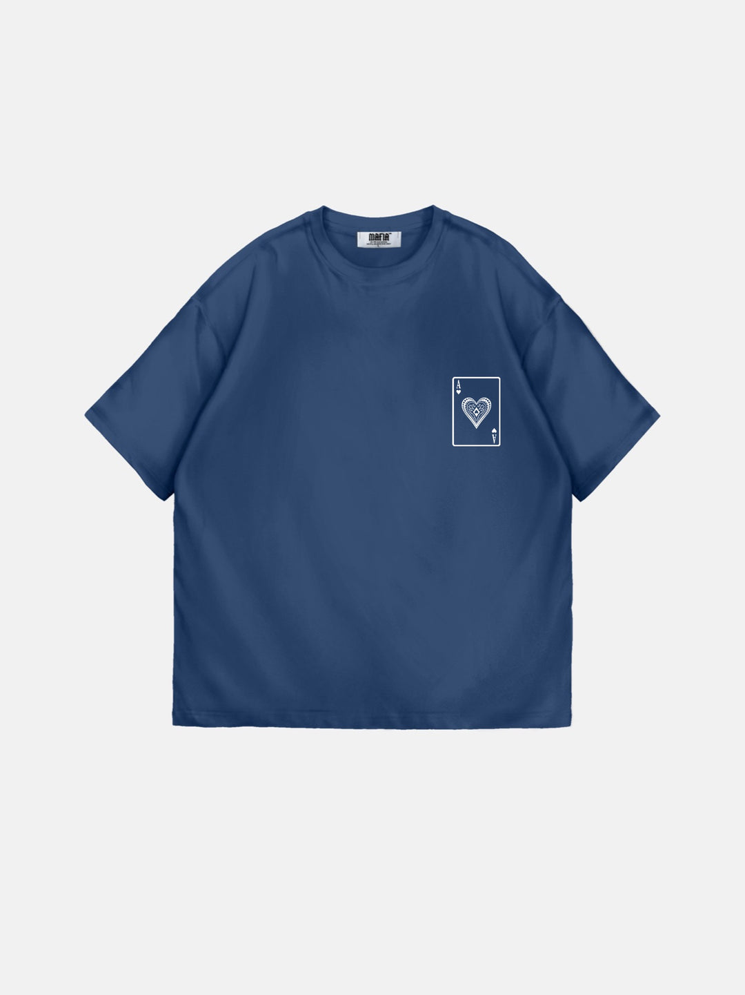 Oversize "EX" T-Shirt - Navy Peony