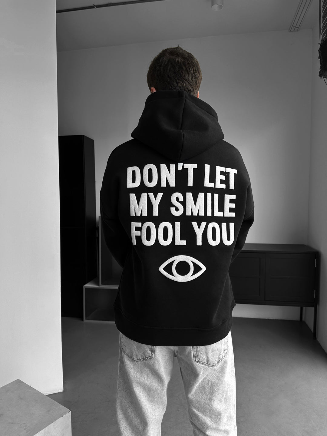 Oversize Fool You Hoodie - Black