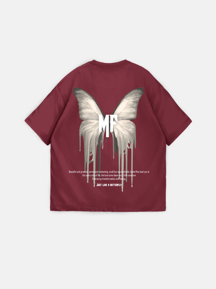 Oversize 'Like a Butterfly' T-Shirt - Port Royale