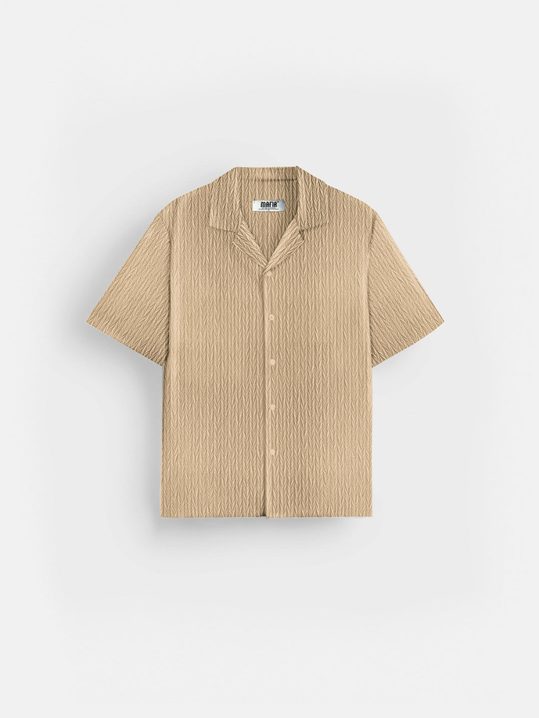 Oversize Structured Shirt - Almond Buff