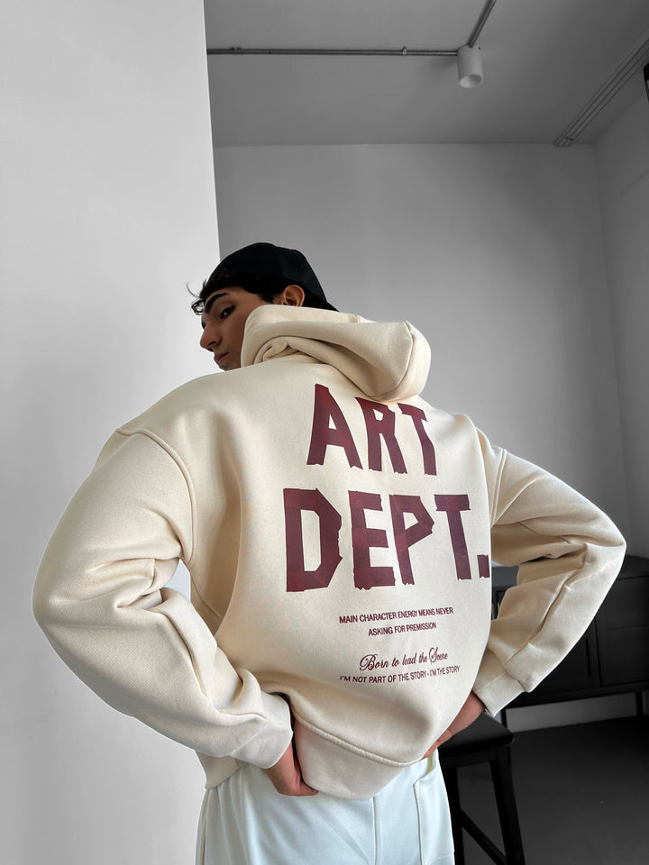 Oversize Art Dept. Hoodie - Beige