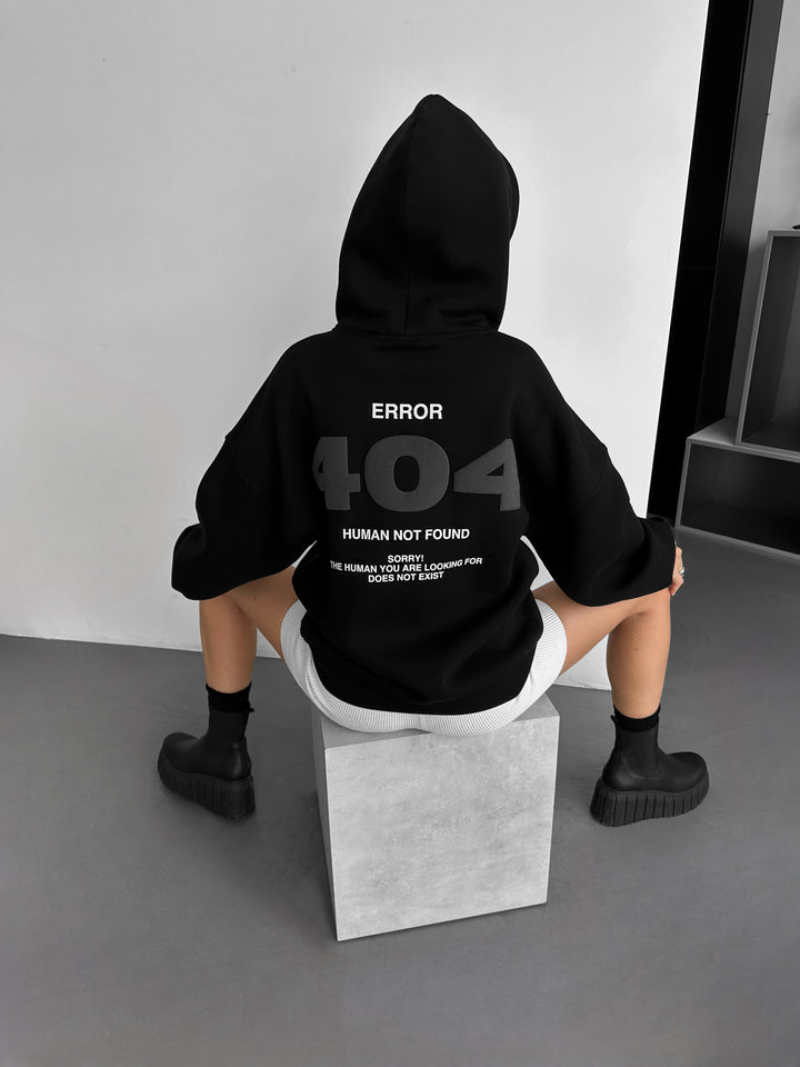 Oversize 404 Hoodie - Black