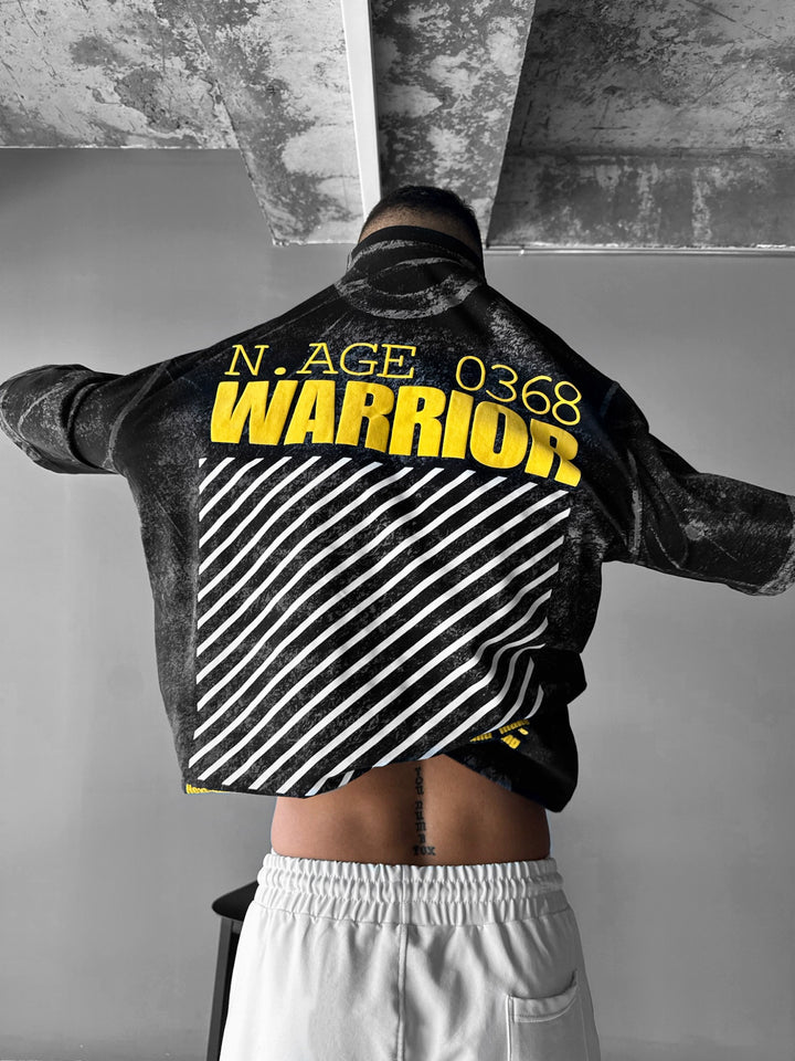 Oversize Warrior T-Shirt - Black and Yellow