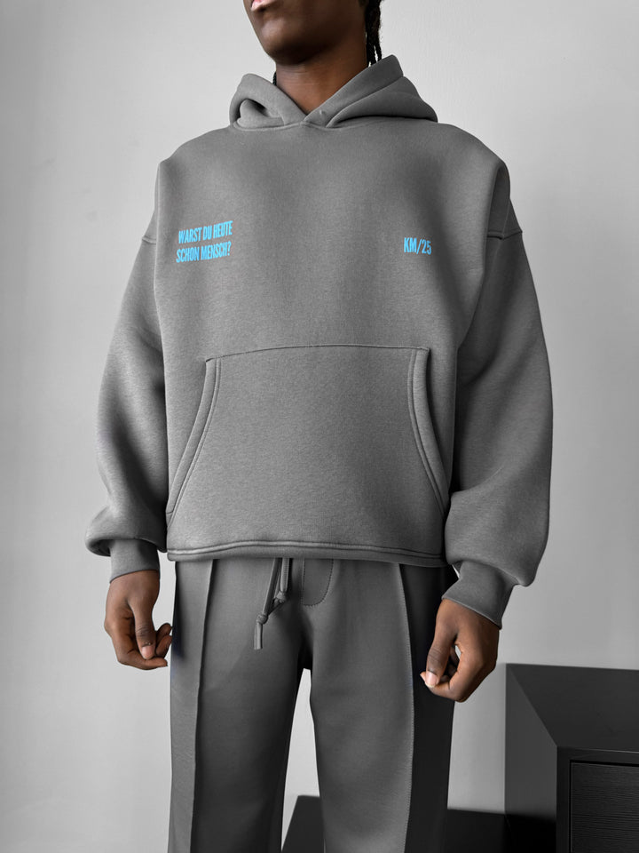 Oversize Mensch Hoodie - Anthracite