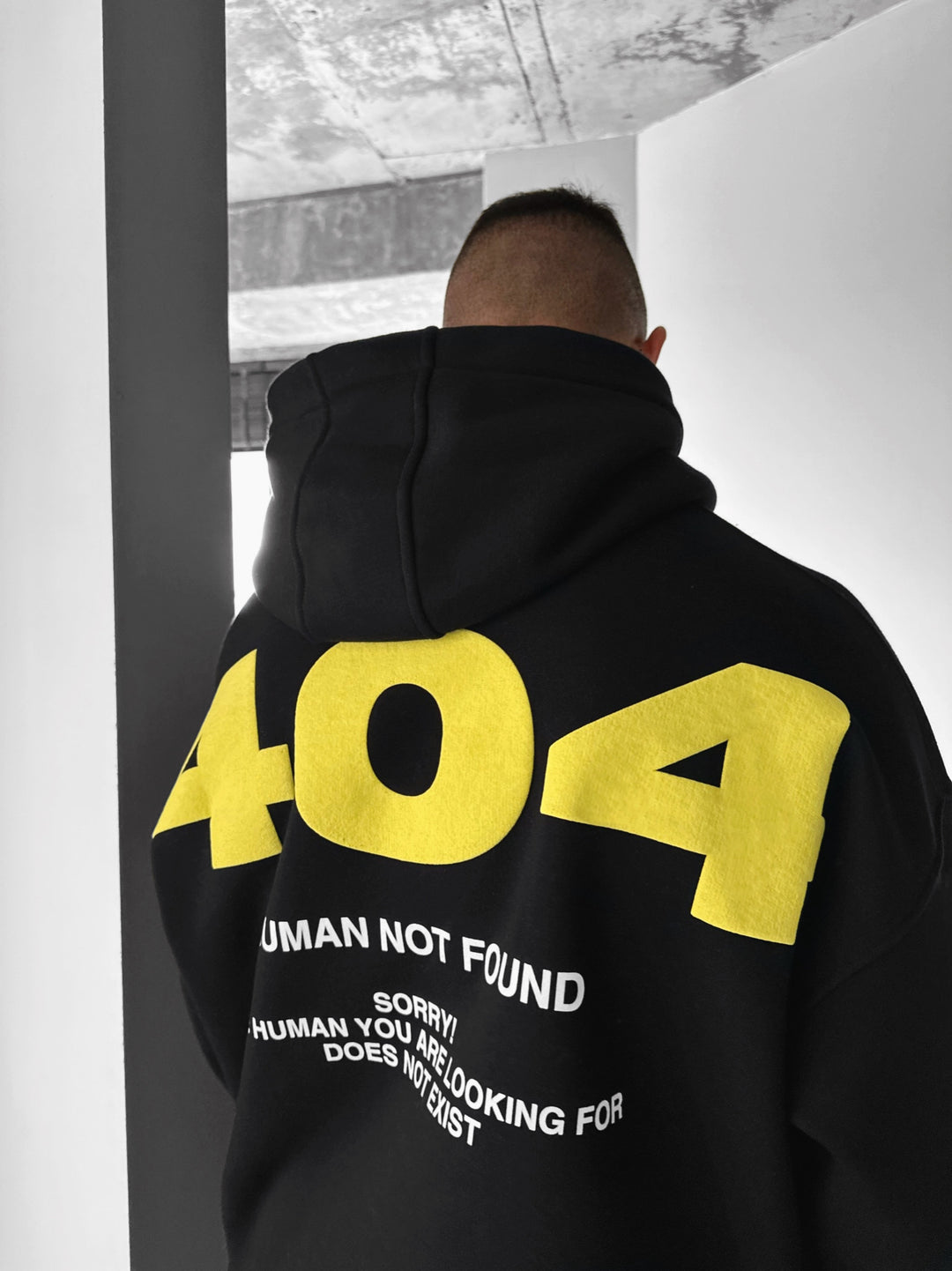Oversize 404 Hoodie - Black
