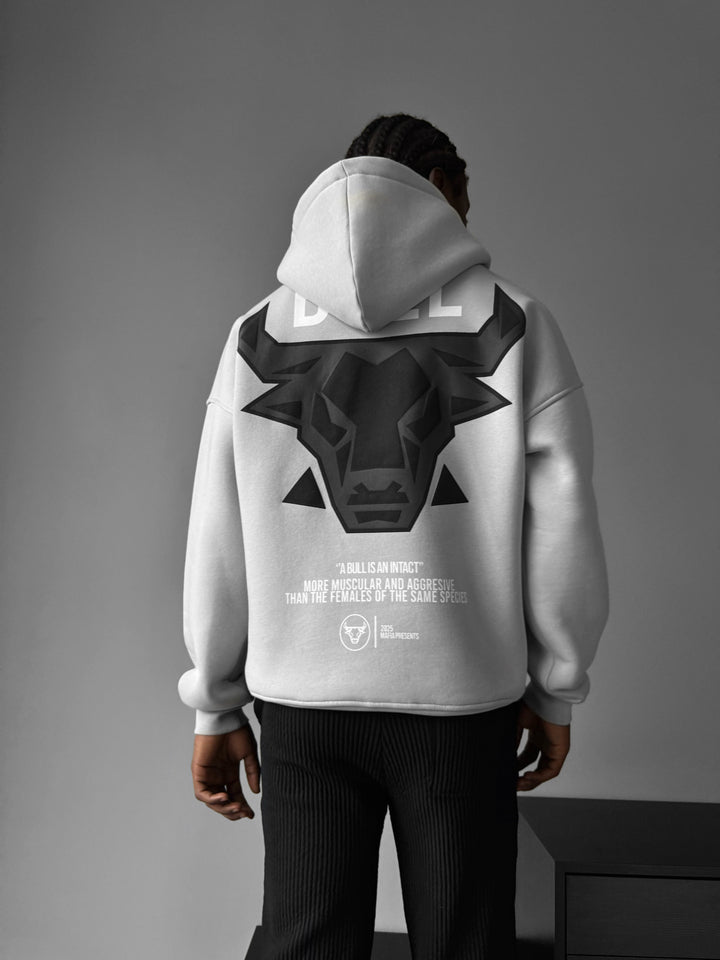 Oversize Bull Hoodie - Mushroom Grey