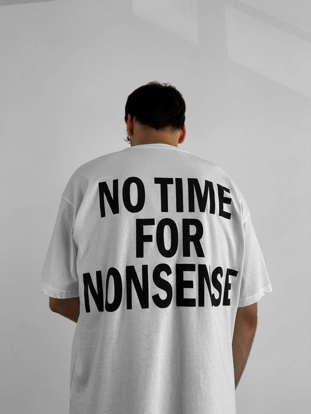 Oversize Nonsense T-shirt - Ecru