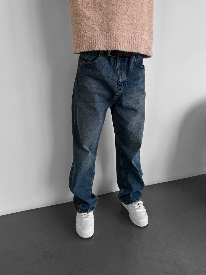 Relax Baggy Fit Jeans - Dark Blue