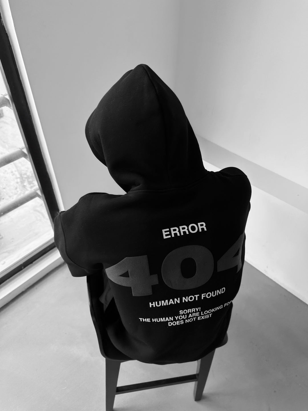 Oversize 404 Hoodie - Black