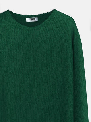 Regular Fit Knit Sweater - Forest Green