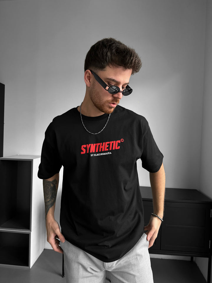 Oversize Synthetic T-shirt - Black