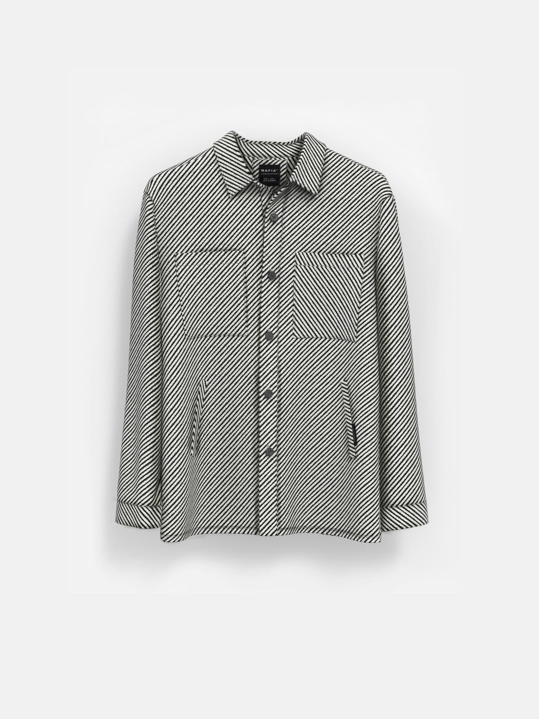 Oversize Lined Pocket Shirt - White