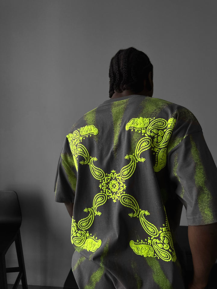 Oversize 'Sacred' T-Shirt - Anthracite
