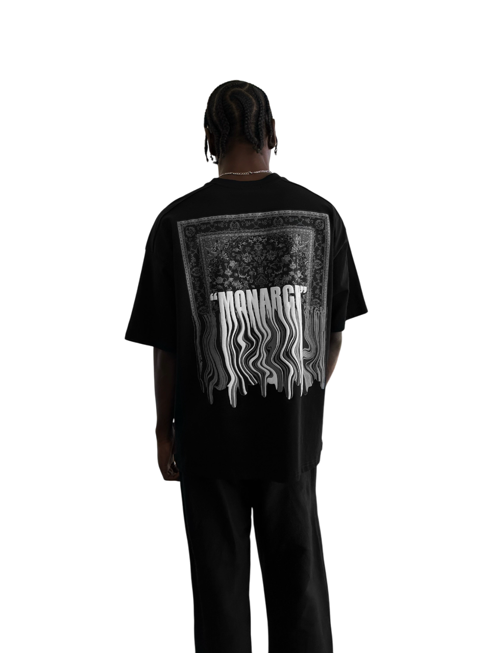Oversize "Monarch" T-Shirt - Black and White
