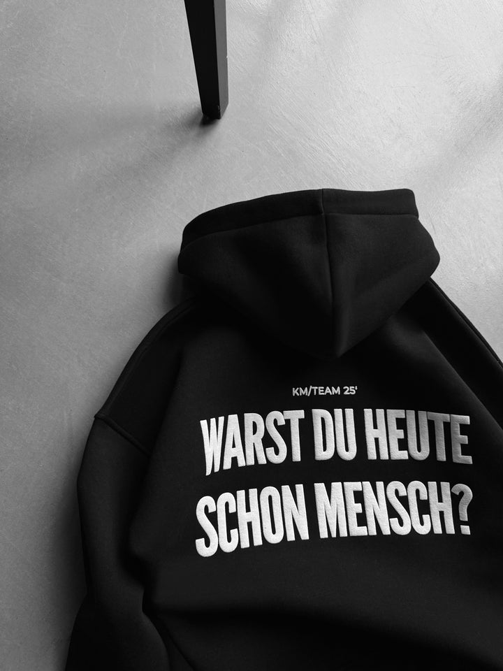 Oversize Mensch Hoodie - Black