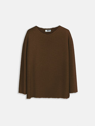 Regular Fit Knit Sweater - Brown