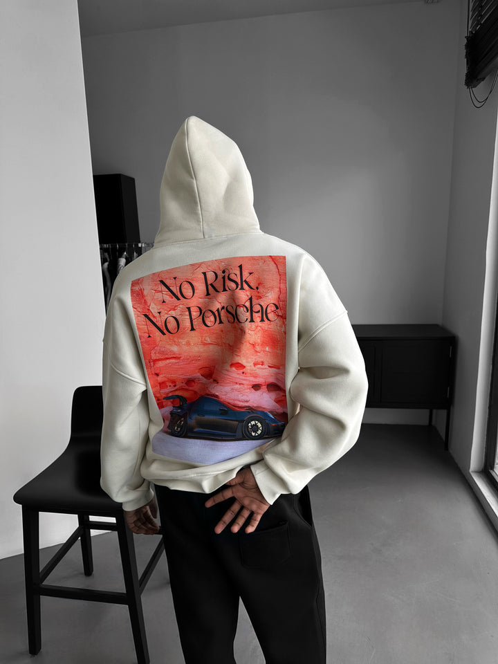 Oversize Porsche Hoodie - Beige