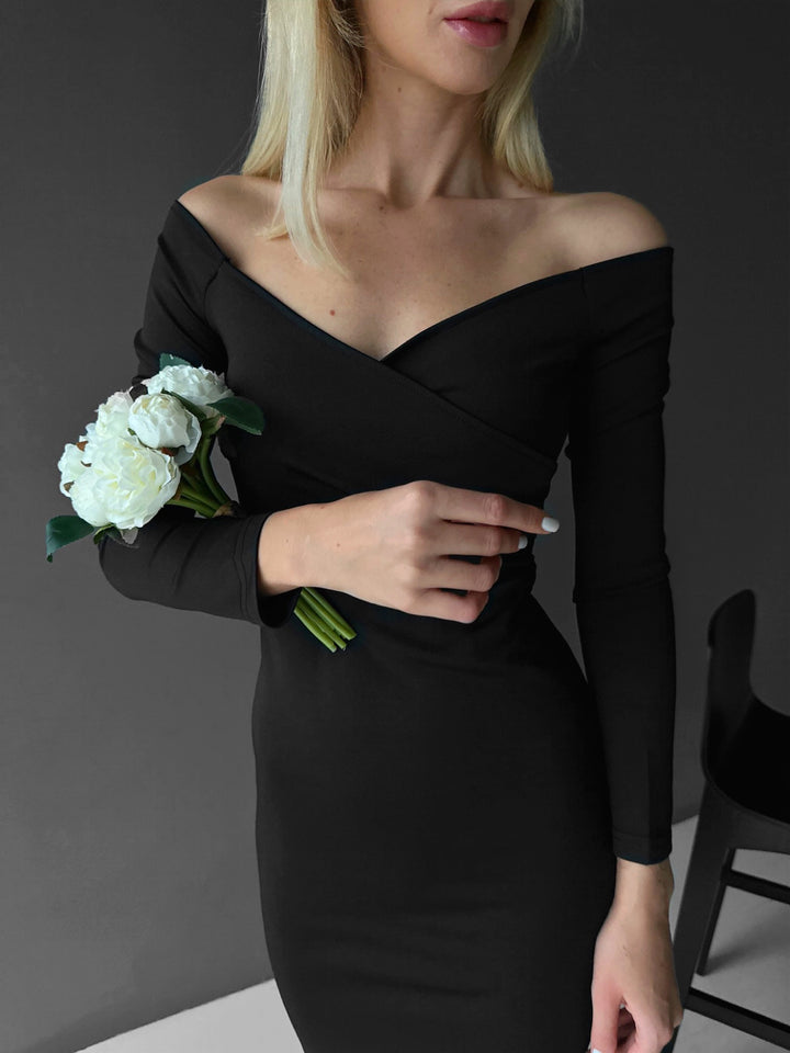 Skinny Maxi Dress - Black