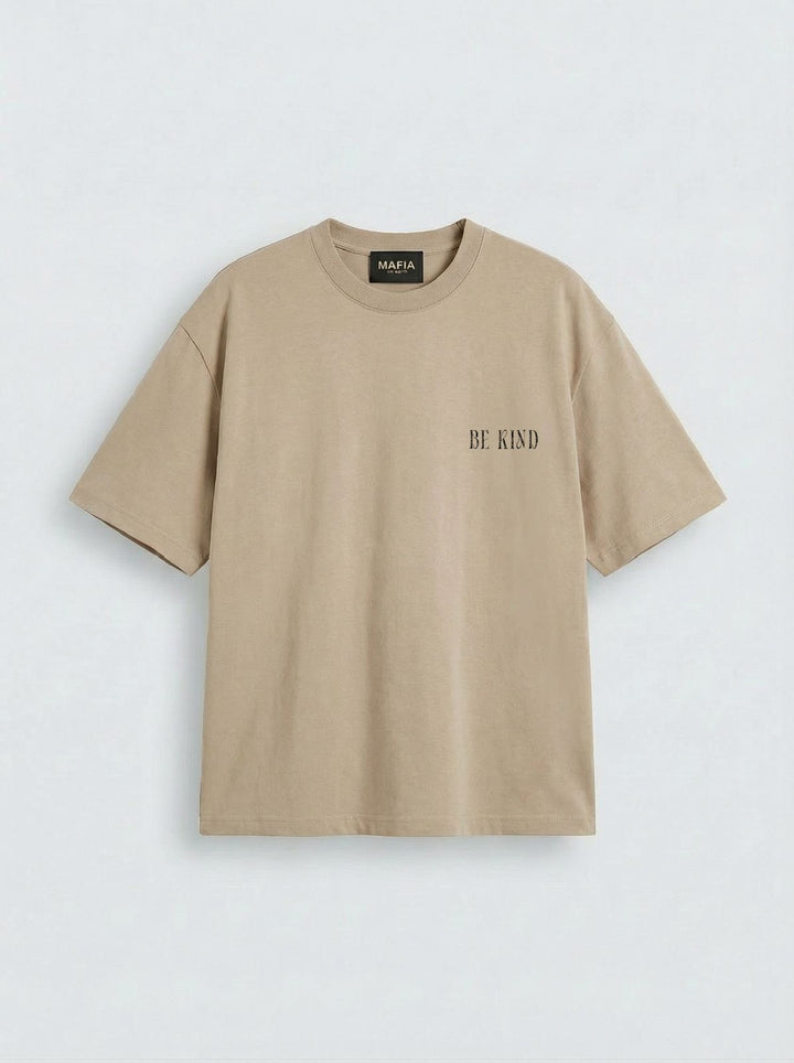 Oversize Be Kind T-shirt - Stone