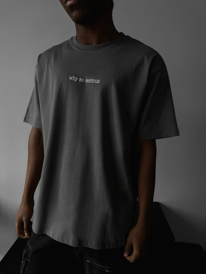 Oversize "Future Memories" T-Shirt - Anthracite
