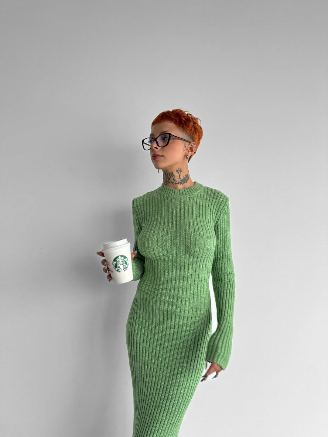 Maxi Knit Dress - Green