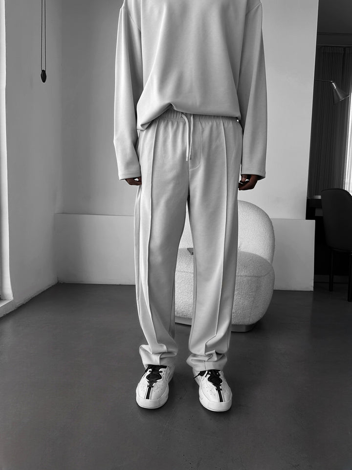 Modal Pleated Trousers - Grey