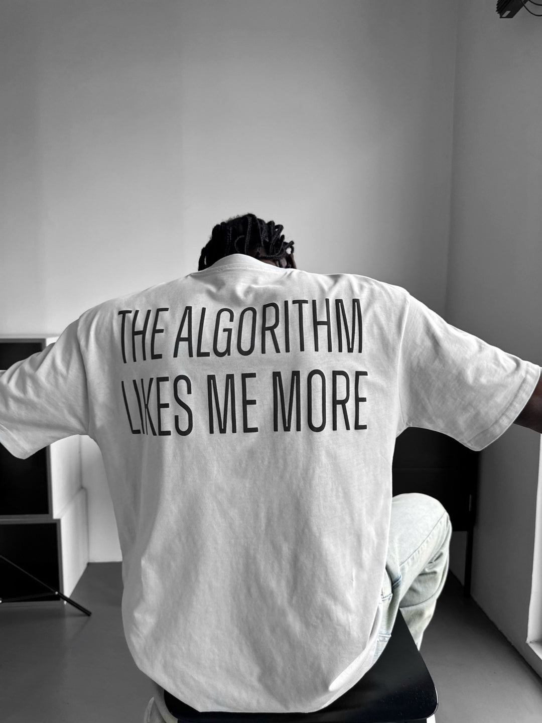 Oversize "Algorithm" T-Shirt - Grey