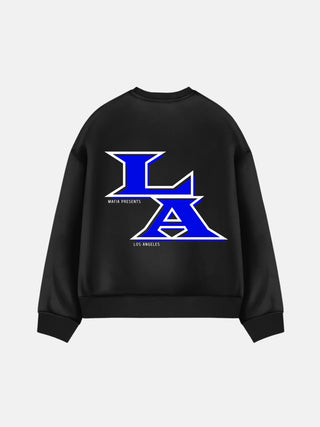 Oversize L.A. Sweater - Black and Blue